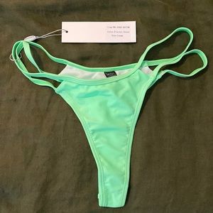 NWT Boutine LA Two Strap Bottom Electro Green Large